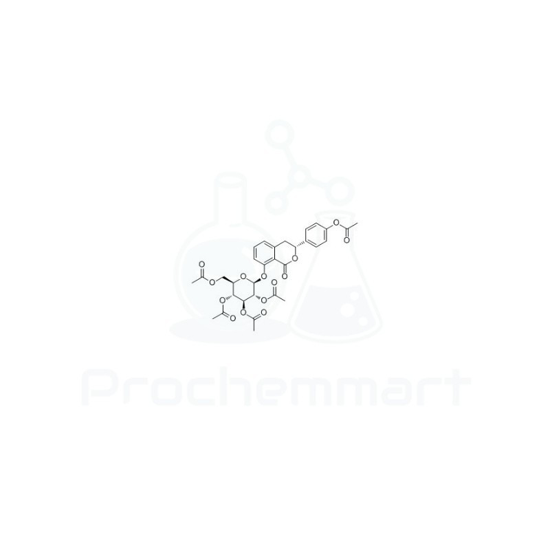(3R)-Hydrangenol 8-O-glucoside pentaacetate | CAS 113270-98-7