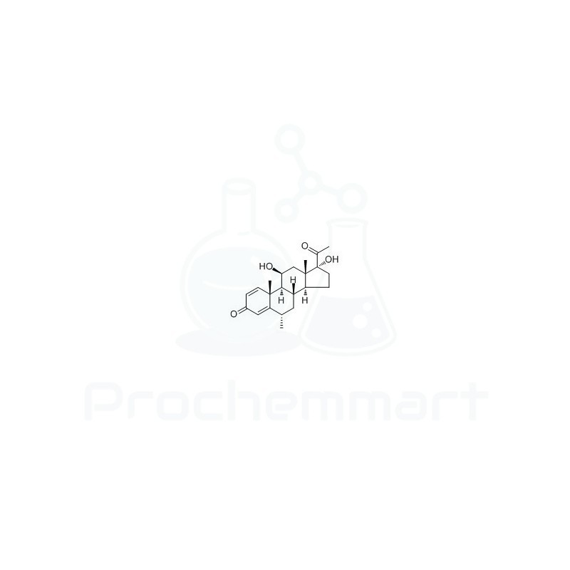 11β,17α-Dihydroxy-6α-methylpregna-1,4-diene-3,20-dione | CAS 6870-94-6