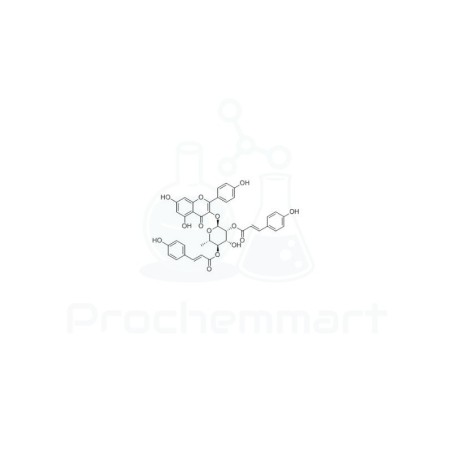 2",4"-Di-O-(E-p-coumaroyl)afzelin | CAS 163434-73-9