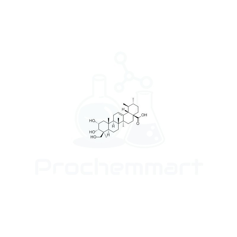 2,3,24-Trihydroxy-12-ursen-28-oic acid | CAS 89786-83-4