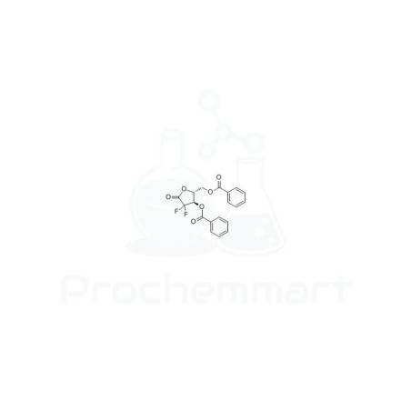 2-Deoxy-2,2-difluoro-D-erythro-pentafuranous-1-ulose-3,5-dibenzoate | CAS 122111-01-7