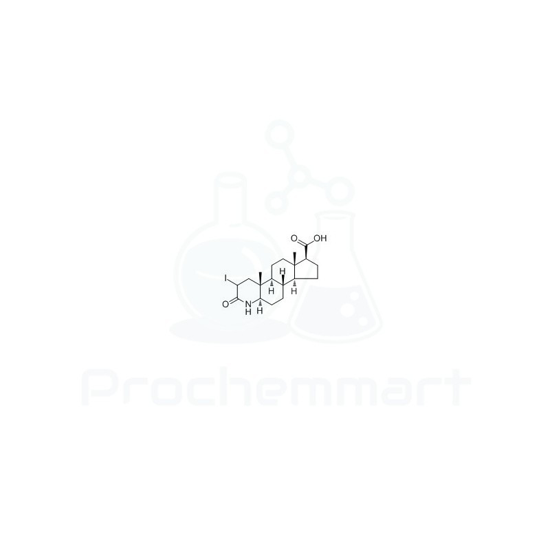 2-Iodo-3-oxo-4-azaandrostane-17-carboxylic acid | CAS 104239-97-6