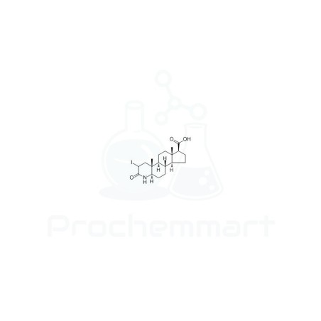 2-Iodo-3-oxo-4-azaandrostane-17-carboxylic acid | CAS 104239-97-6