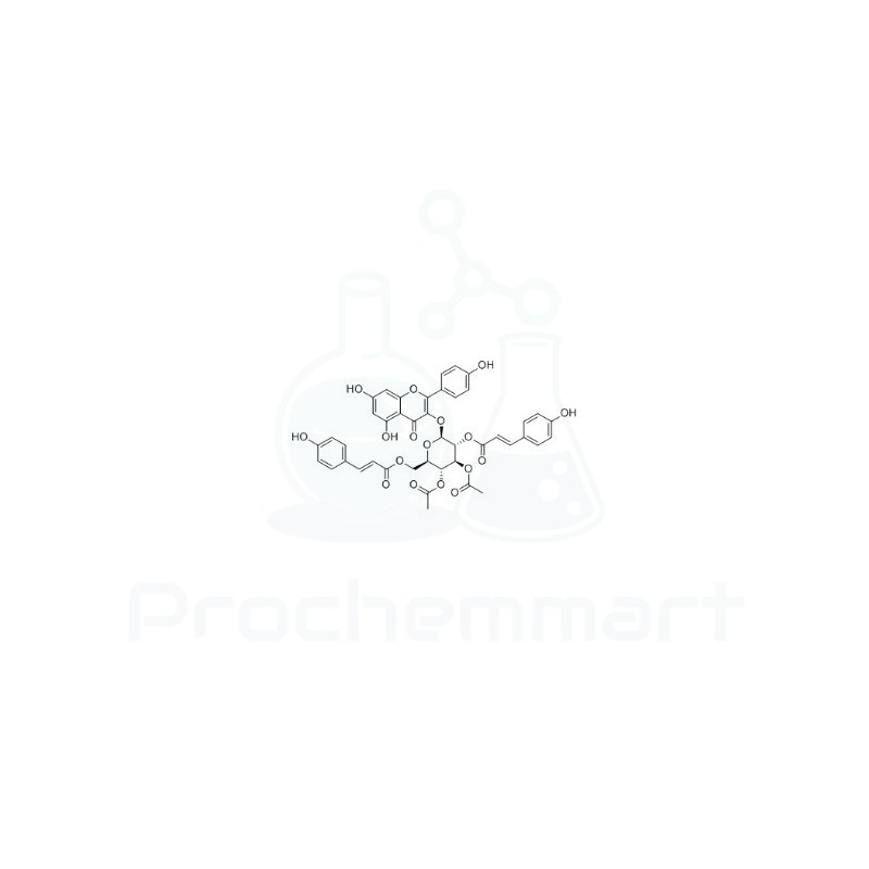 3",4"-Di-O-acetyl-2",6"-di-O-p-coumaroylastragalin | CAS 137018-33-8