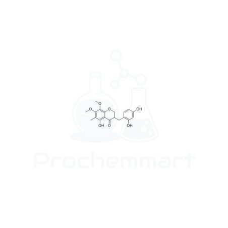 3-(2,4-Dihydroxybenzyl)-5-hydroxy-7,8-dimethoxy-6-methylchroman-4-one | CAS 149180-48-3