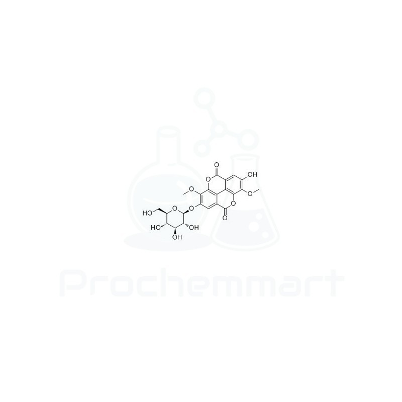 3,3'-Di-O-methylellagic acid 4'-glucoside | CAS 51803-68-0