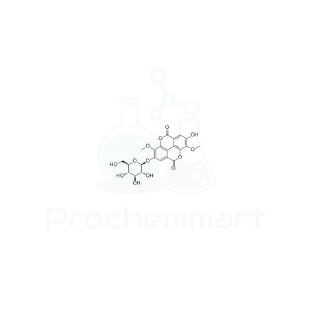 3,3'-Di-O-methylellagic acid 4'-glucoside | CAS 51803-68-0