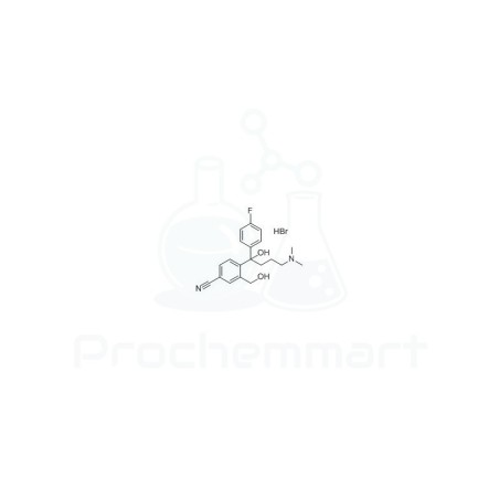 4-(4-(Dimethylamino)-1-(4-fluorophenyl)-1-hydroxybutyl)-3-(hydroxymethyl)benzonitrile hydrobromide | CAS 103146-26-5