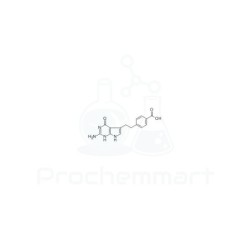4-[2-(2-Amino-4,7-dihydro-4-oxo-1H-pymol[2,3-d]pyrimodin-5-yl)ethyl]benzoic acid | CAS 137281-39-1