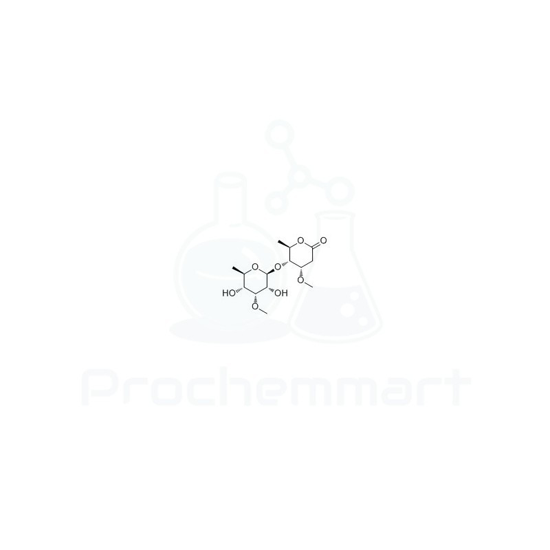 6-Deoxy-3-O-methyl-beta-allopyranosyl(1-4)-beta-cymaronic acid delta-lactone | CAS 19131-13-6