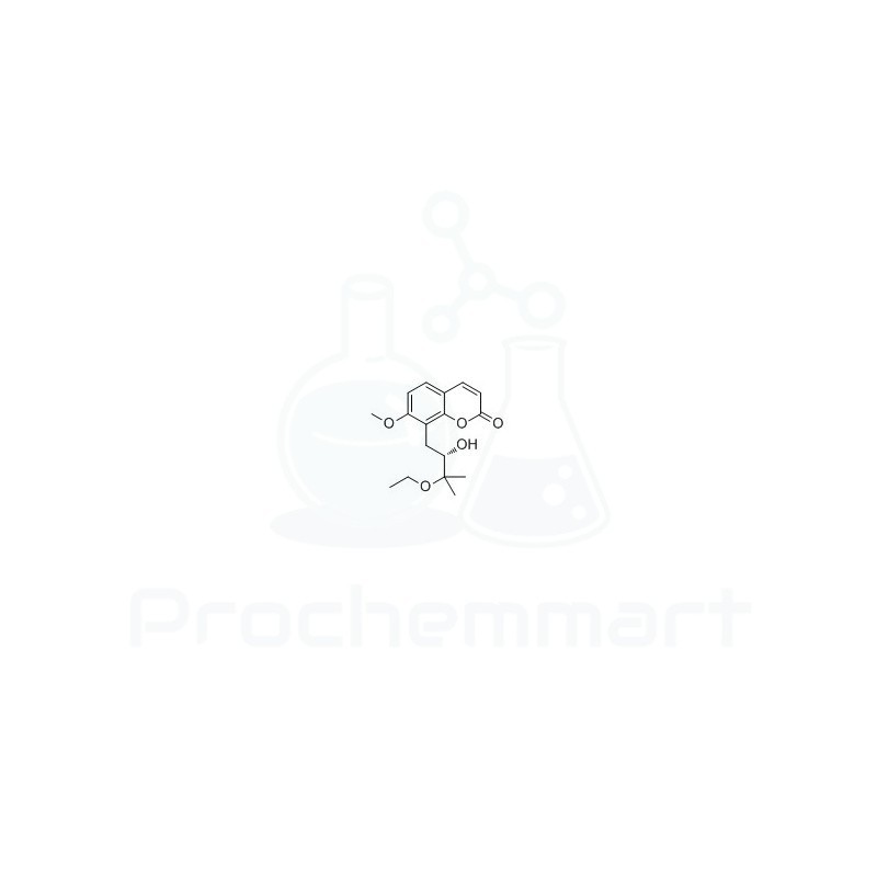 8-(3-Ethoxy-2-hydroxy-3-methylbutyl)-7-methoxycoumarin | CAS 125072-68-6