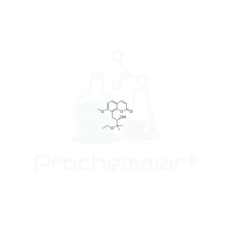 8-(3-Ethoxy-2-hydroxy-3-methylbutyl)-7-methoxycoumarin | CAS 125072-68-6