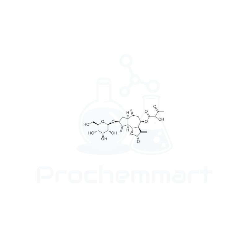 8β-(2-Hydroxy-2-methyl-3-oxobutyryloxy)glucozaluzanin C | CAS 93395-31-4