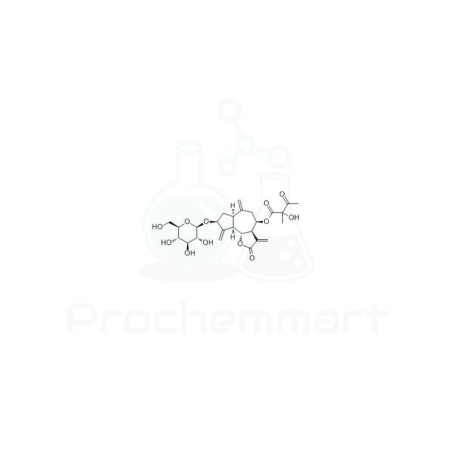 8β-(2-Hydroxy-2-methyl-3-oxobutyryloxy)glucozaluzanin C | CAS 93395-31-4