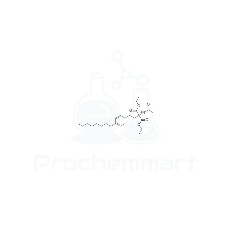 Diethyl 2-acetamido-2-(4-octylphenethyl)malonate | CAS 162358-08-9