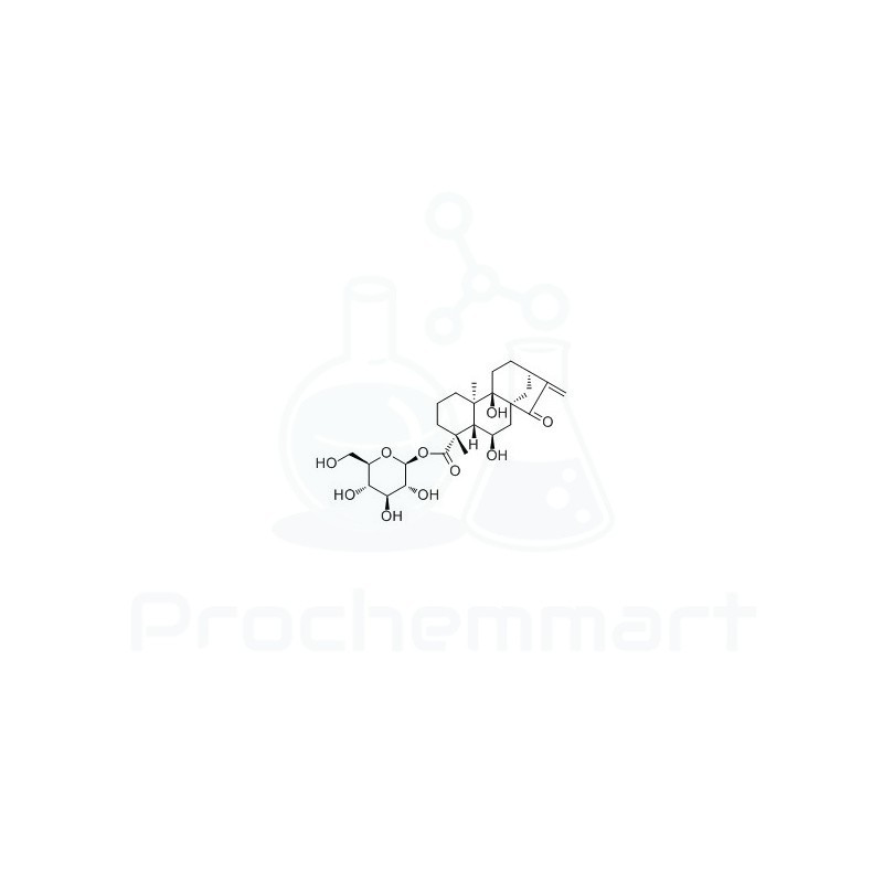 ent-6,9-Dihydroxy-15-oxo-16-kauren-19-oic acid beta-D-glucopyranosyl ester | CAS 81263-98-1