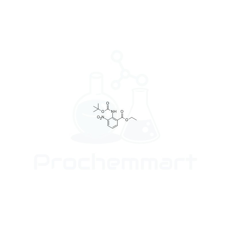 Ethyl2-((tert-butoxycarbonyl)amino)-3-nitrobenzoate | CAS 136285-65-9