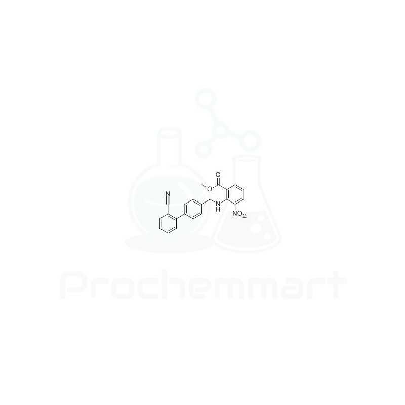 Methyl 2-(((2'-cyano-[1,1'-biphenyl]-4-yl)methyl)amino)-3-nitrobenzoate | CAS 139481-28-0