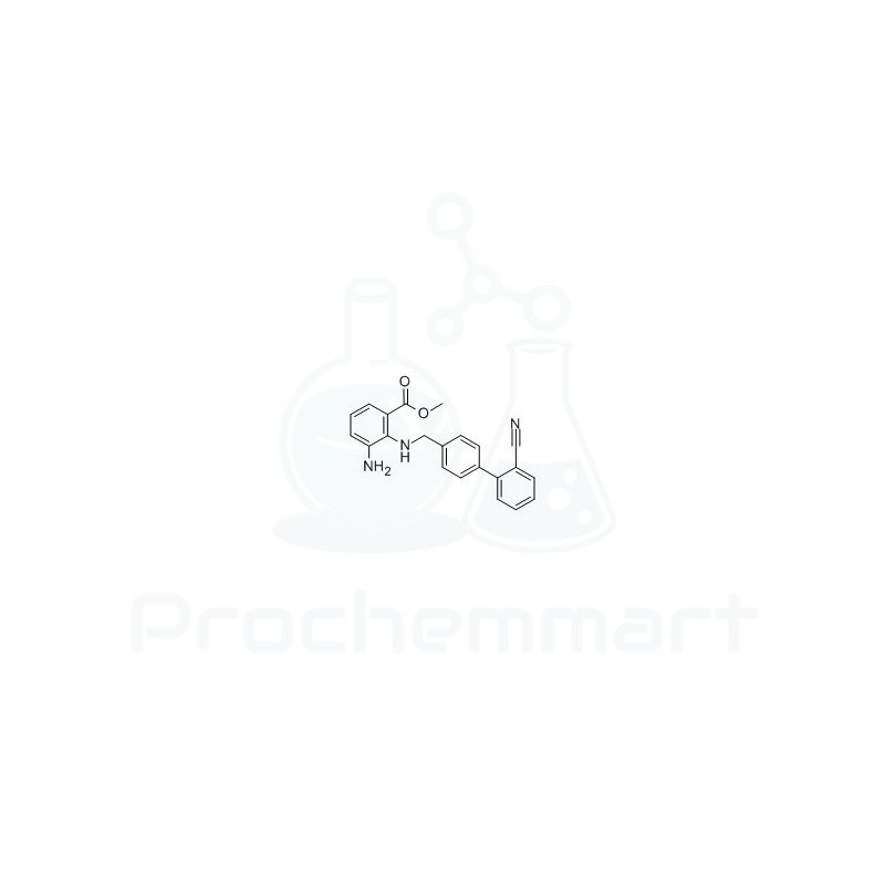 Methyl 3-amino-2-[[(2'-cyanobiphenyl-4-yl)methyl]amino]benzoate | CAS 136304-78-4