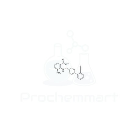 Methyl 3-amino-2-[[(2'-cyanobiphenyl-4-yl)methyl]amino]benzoate | CAS 136304-78-4