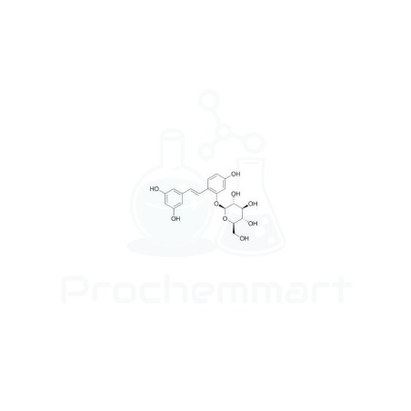 Oxyresveratrol 2-O-beta-D-glucopyranoside | CAS 392274-22-5
