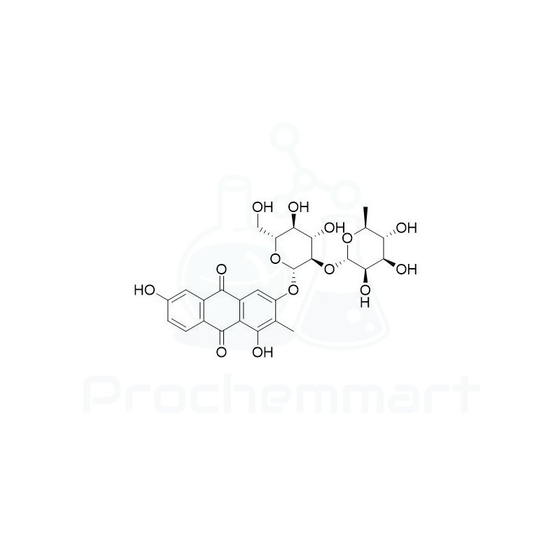 1,3,6-Trihydroxy-2-methylanthraquinone 3-O-alpha-L-rhamnosyl-(1-2)-beta-D-glucoside | CAS 87686-88-2