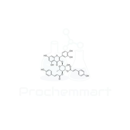 3'',4''-Di-O-p-coumaroylquercitrin | CAS 437615-43-5