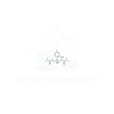 8-Hydroxy-9,10-diisobutyryloxythymol | CAS 22518-08-7