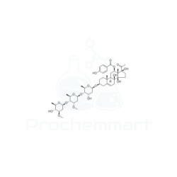 Qingyangshengenin 3-O-β-D-oleandropyranosyl-(1→4)-β-D-cymaropyranosyl-(1→4)-β-D-digitoxopyranoside | CAS 1186628-88-5