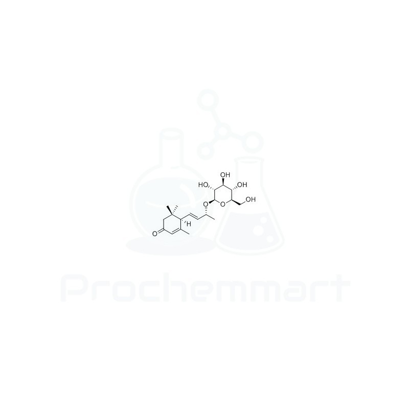 (6R,9R)-3-Oxo-α-ionol glucoside | CAS 77699-19-5