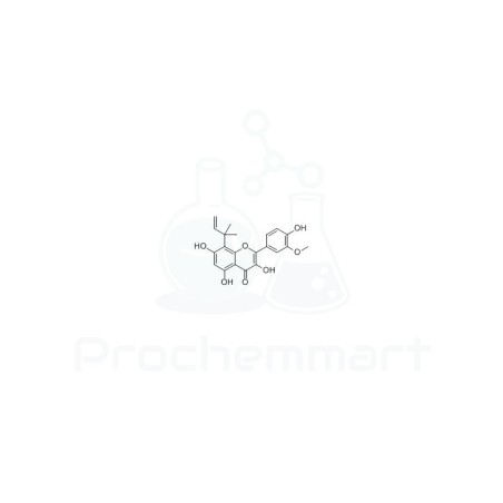 8-(1,1-Dimethyl-2-propenyl)-3'-methoxykaempferol | CAS 1859979-00-2