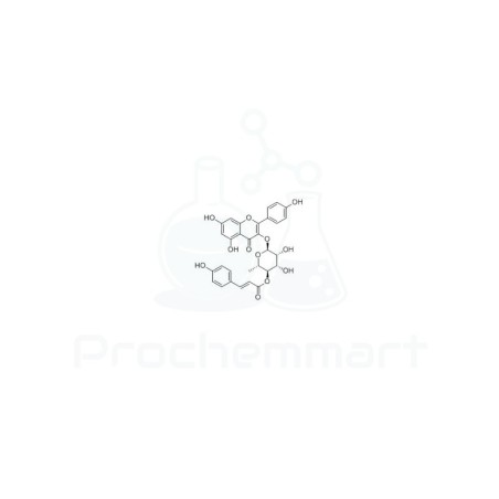 Kaempferol 3-O-(4''-O-trans-p-coumaroyl)rhamnopyranoside | CAS 623927-14-0