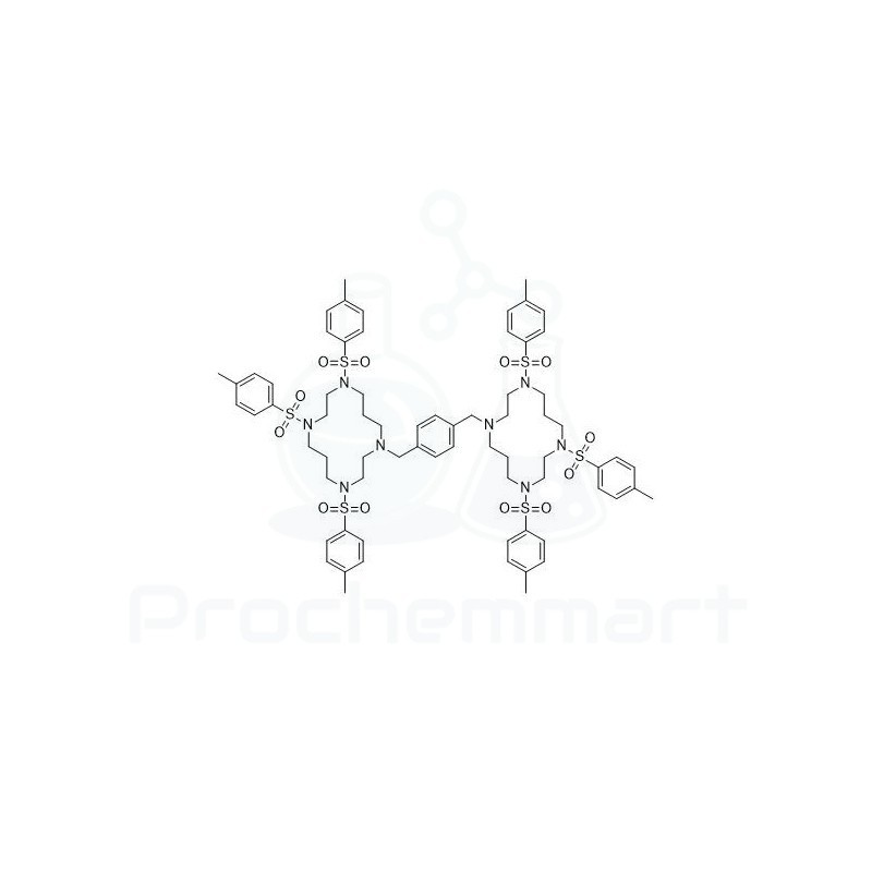 1,1'-[1,4-Phenylenebis(methylene)]bis[4,8,11-tris[(4-methylphenyl)sulfonyl]-1,4,8,11-tetraazacyclotetradecane | CAS 110078-47-2