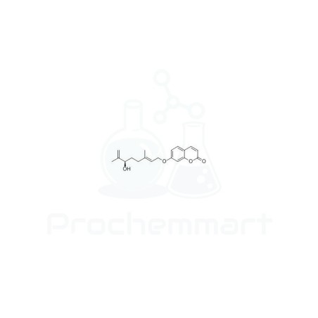 7-(6'R-hydroxy-3',7'-dimethylocta-2',7'-dienyloxy)coumarin | CAS 118584-19-3