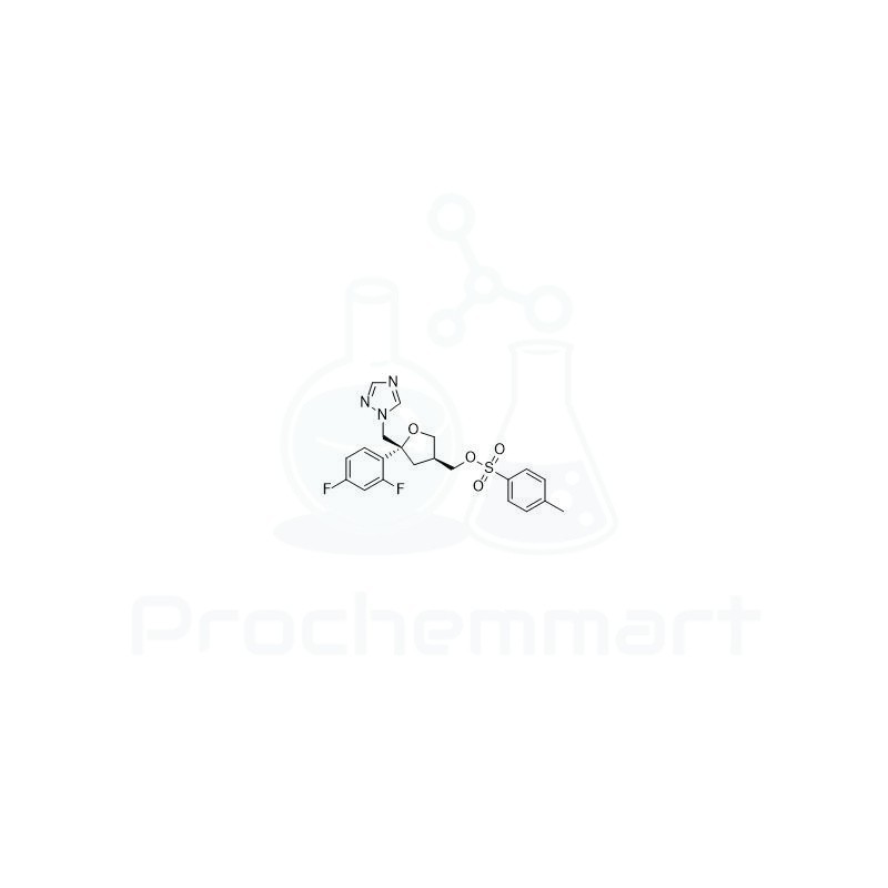 Toluene-4-sulfonic acid 5-(2,4-difluorophenyl)-5-(1H-1,2,4-triazol-1-yl)methyltetrahydrofuran-3-ylmethyl ester | CAS 149809-43-8