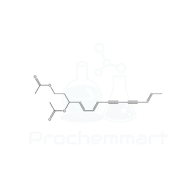 (4E,6E,12E)-tetradecatriene -8,10-diyne-1,3-diol diacetate | CAS 29576-66-7