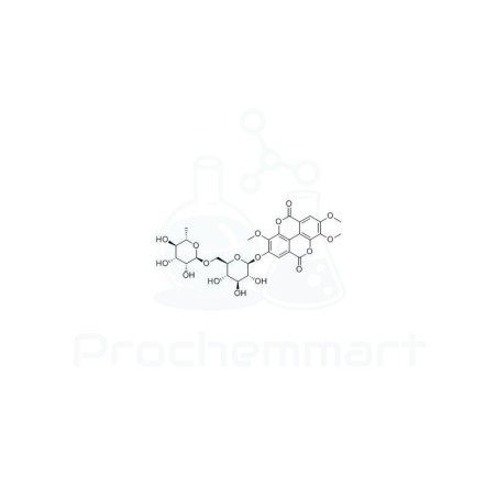 3,7,8-Tri-O-methylellagic acid 2-O-rutinoside | CAS 56470-18-9