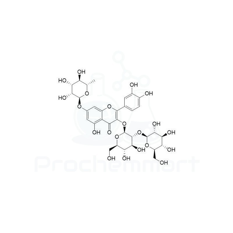 Quercetin 3-O-sophoroside-7-O-rhamnoside | CAS 64828-40-6