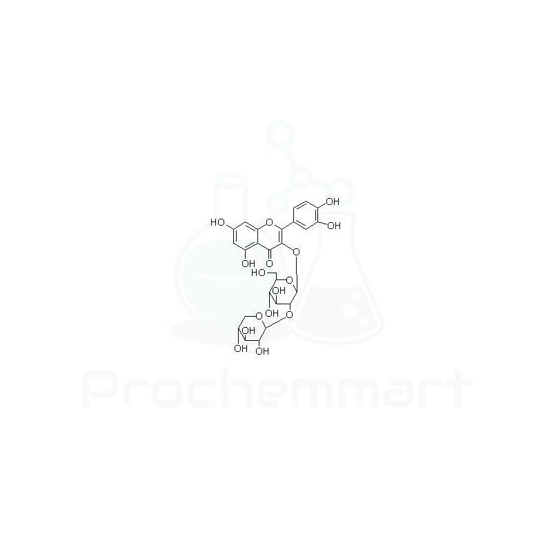 Quercetin-3-O-β-D-ribosyl-(1→2)-β-D-glucoside | CAS 83048-35-5