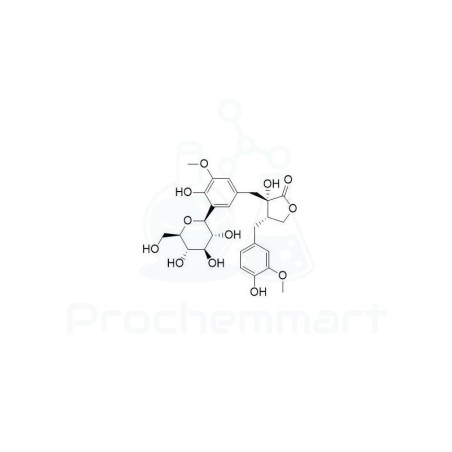 Nortrachelogenin-5'-C-beta-glucoside | CAS 858127-39-6