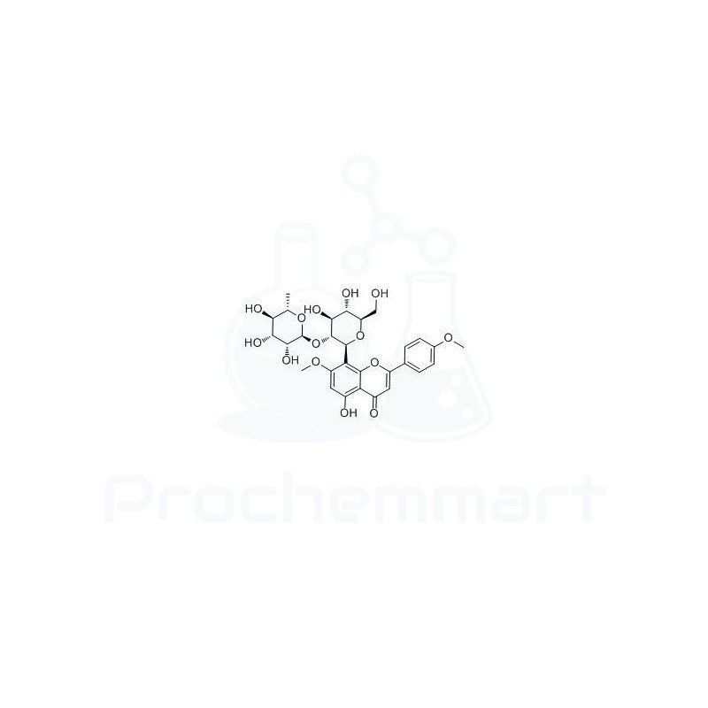 7,4'-Di-O-methylvitexin 2''-O-rhamnoside | CAS 1236226-98-4