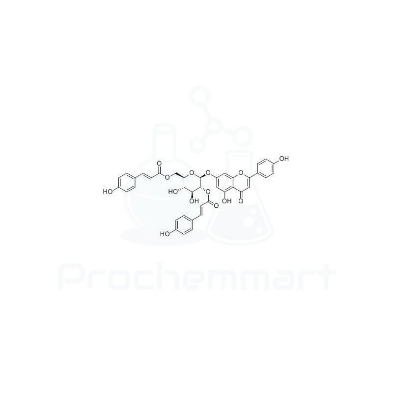 Apigenin 7-O-(2'',6''-di-O-E-p-coumaroyl)glucoside | CAS 1448779-19-8